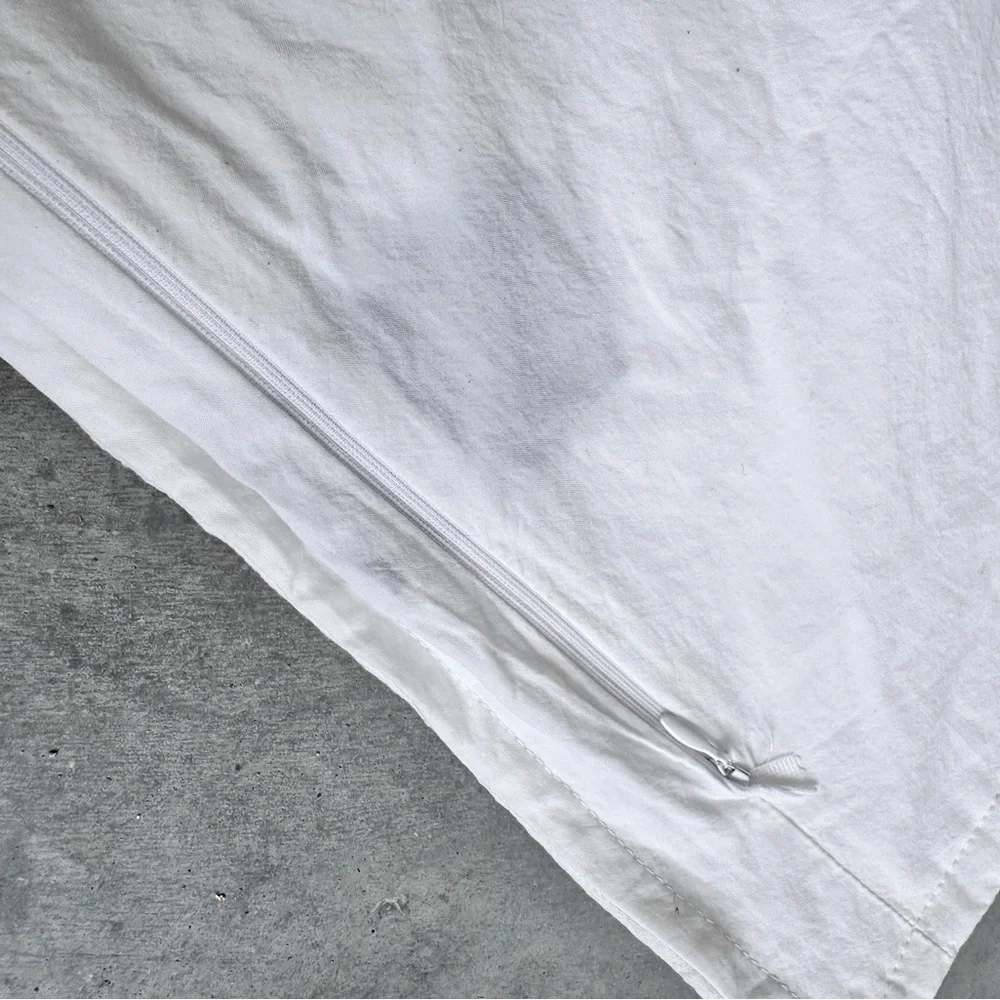 White Sand South Seas European Sham White Textured Cotton SINGLE SHAM